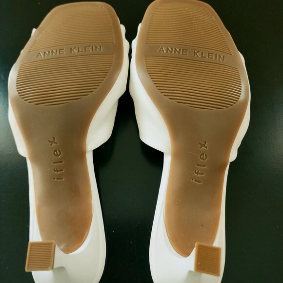 Anne Klein Laila Twisted Vegan Leather Kitten Heel Slide w/Iflex Comfort 5M NWOB - Picture 10 of 10